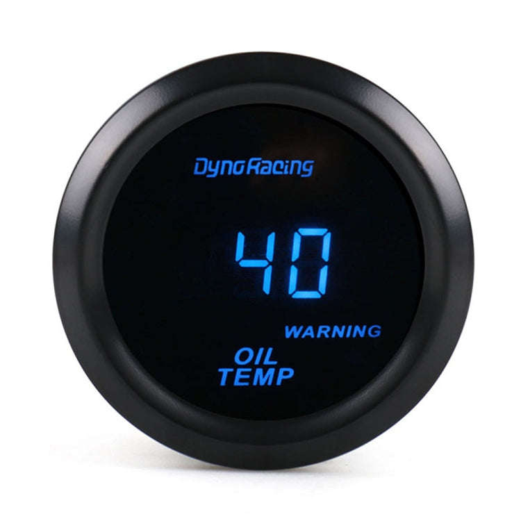 Car Modified 12V Universal 52mm Blue Light Digital Display Meter, Style:Oil Temperature Gauge
