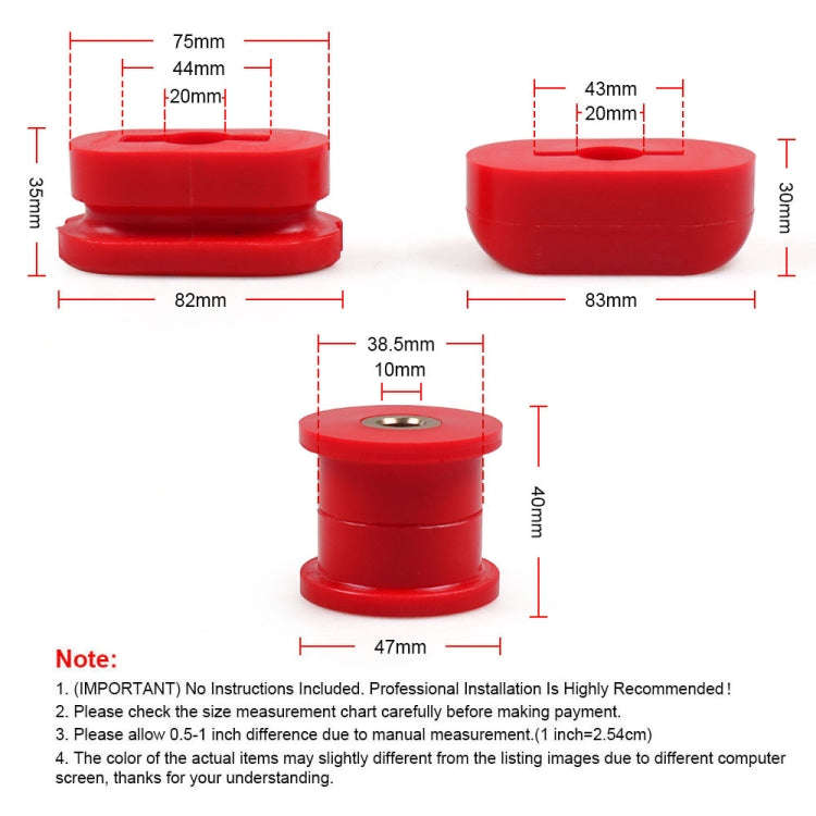 Car Modified Front Lower Dogbone Engine Mount Bracket Polyurethane Bushings for Volkswagen Jetta ...