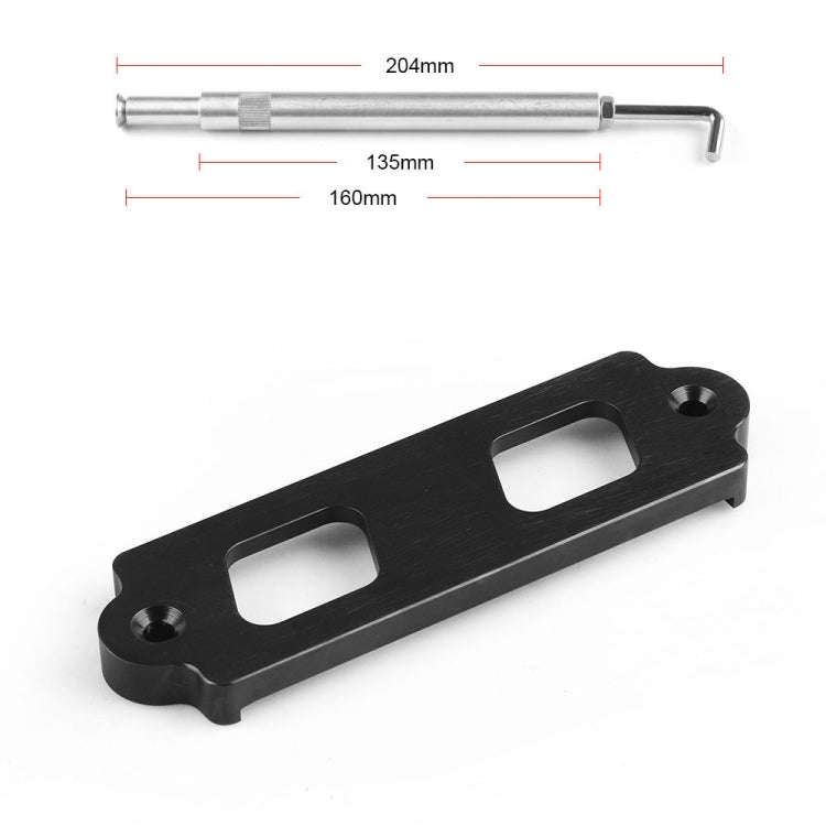 Car Aluminum Alloy Battery Fixing Bracket for Honda Civic 1988-2000(Red)