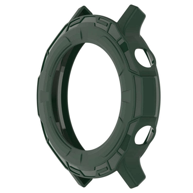 For Realme watch S RMA207 Armor Hollow TPU Watch Case(Olive Green)