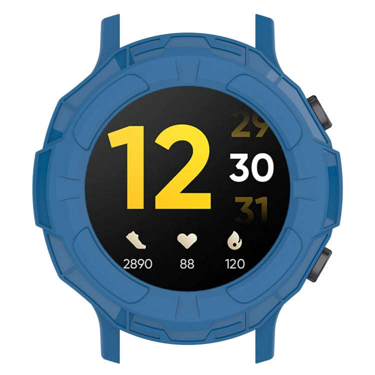 For Realme watch S RMA207 Armor Hollow TPU Watch Case(Dark Blue)