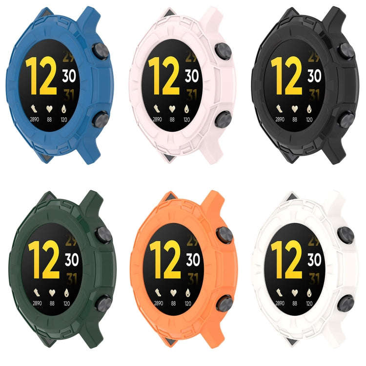 For Realme watch S RMA207 Armor Hollow TPU Watch Case(Black)