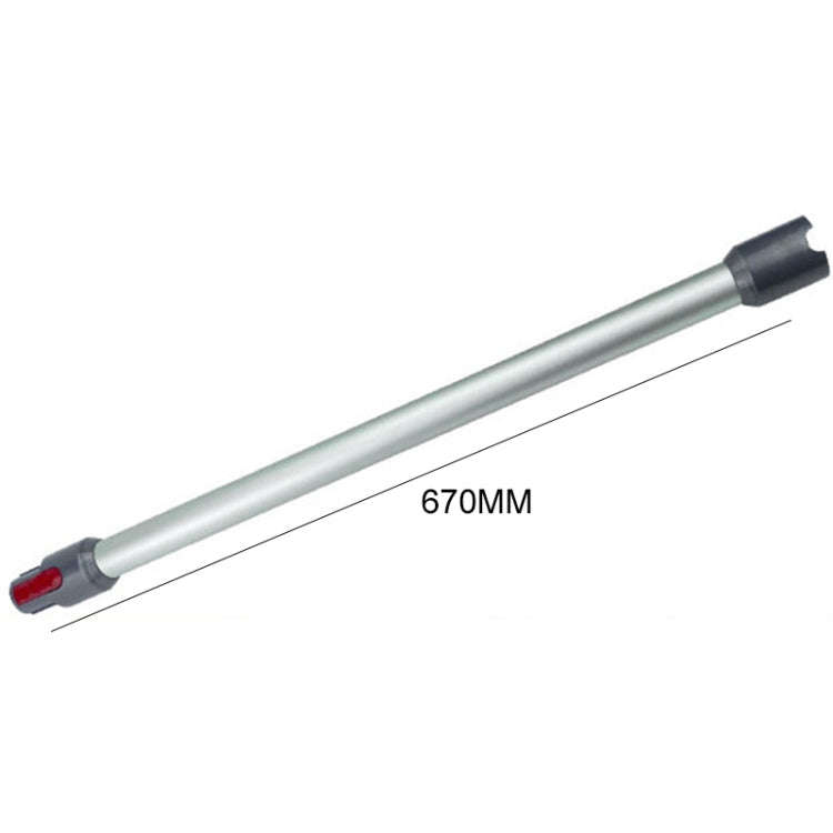 For Dyson V7 / V8 / V10 / V11 Vacuum Cleaner Extension Rod Metal Straight Pipe(Silver)