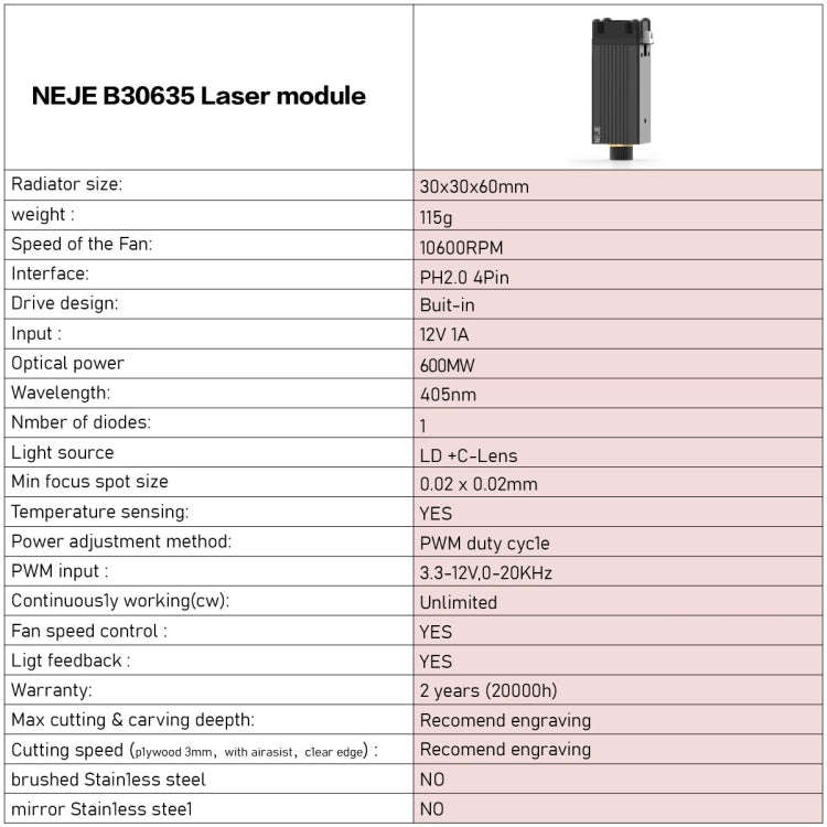 NEJE MASTER 3 Laser Engraver with B30635 Laser Module