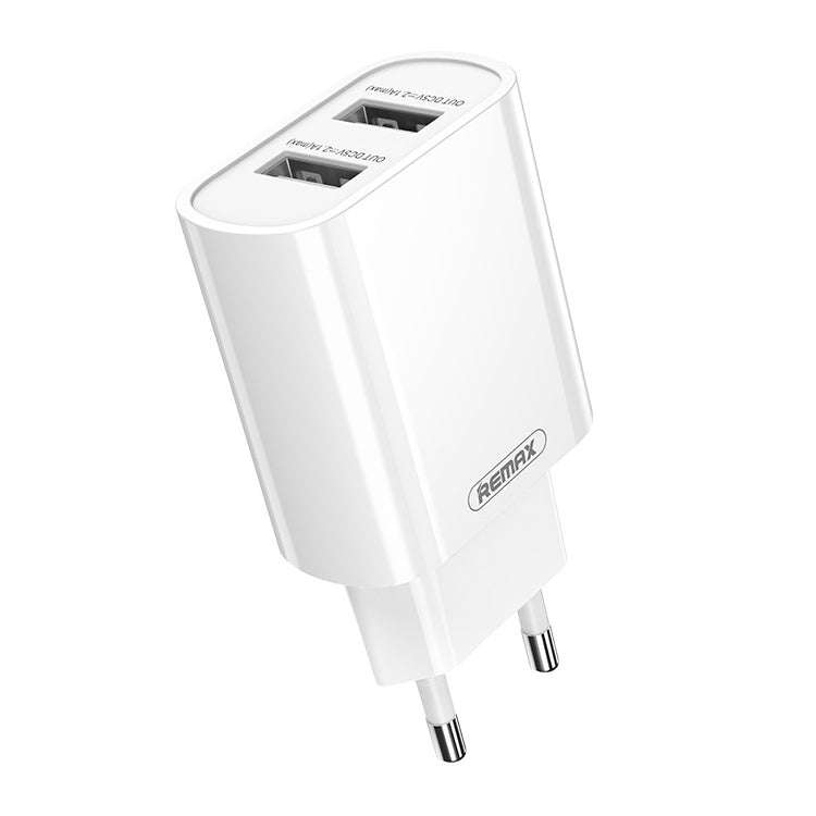 REMAX Jane Series RP-U35 2.1A Dual USB Port Charger, Specification:EU Plug(White)
