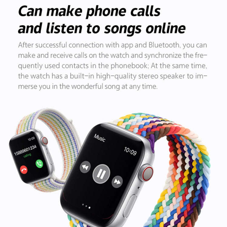 W17 Pro Max 1.9 inch Bluetooth Call Message Reminder Silicone Smart Watch(White)