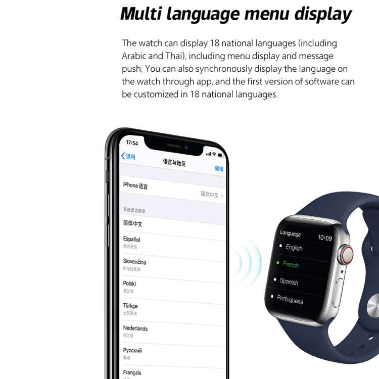 W17 Pro Max 1.9 inch Bluetooth Call Message Reminder Silicone Smart Watch(Red)