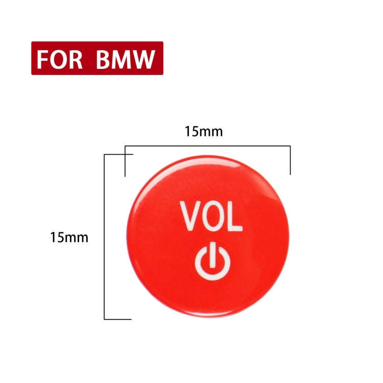 Car Audio Volume Button for BMW X7 G07 2019+, Left and Right Drive(Red)