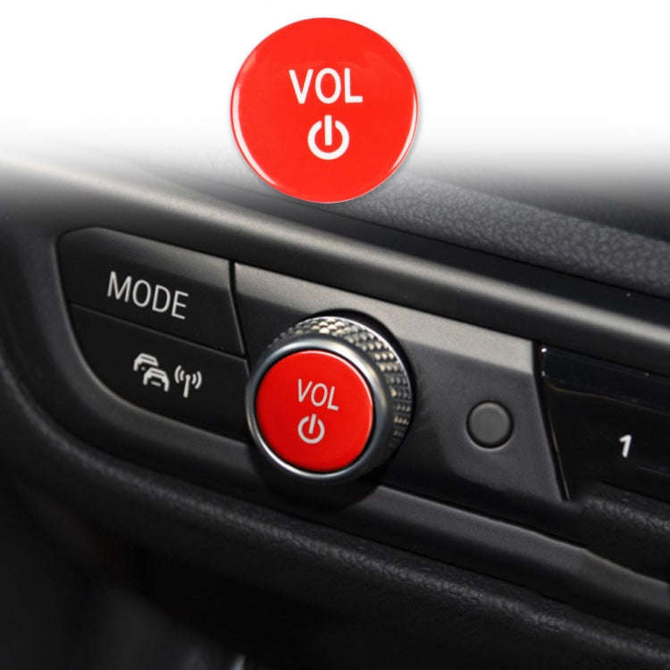 Car Audio Volume Button for BMW X7 G07 2019+, Left and Right Drive(Red)