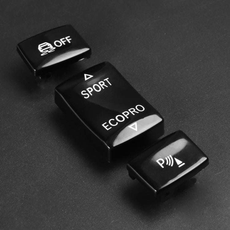 Car Gear Button Set for BMW 1 Series F20 2012-2018,Left and Right Drive(Black)