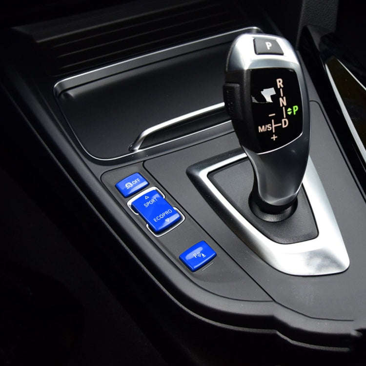 Car Gear Button Set for BMW 1 Series F20 2012-2018,Left and Right Drive(Blue)