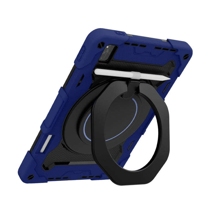 For Huawei MatePad Pro 12.6 2021 Armor Contrast Color Silicone + PC Tablet Case(Navy Blue)