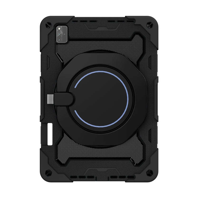 For Huawei MatePad Pro 12.6 2021 Armor Contrast Color Silicone + PC Tablet Case(Black)
