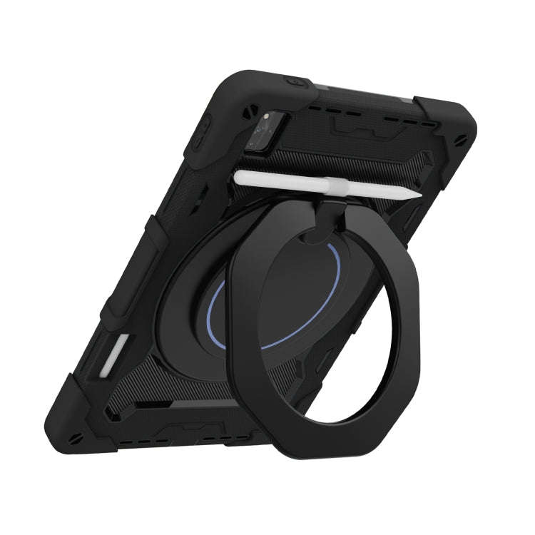 For Huawei MatePad Pro 12.6 2021 Armor Contrast Color Silicone + PC Tablet Case(Black)