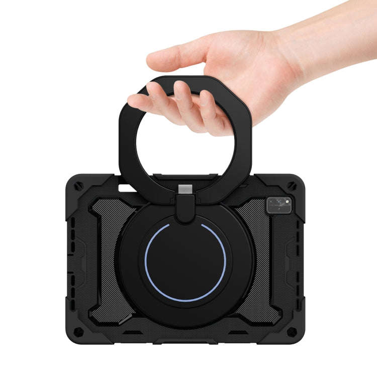 For Huawei MatePad Pro 12.6 2021 Armor Contrast Color Silicone + PC Tablet Case(Black)