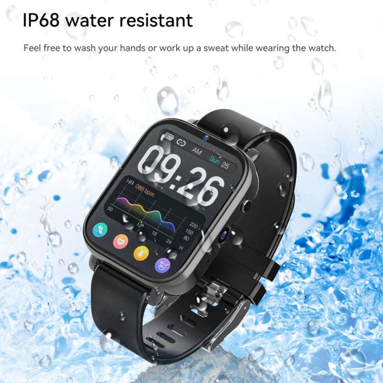 ROGBID KING 1.75 inch Screen 4G LTE Smart Watch Android 9.1OS 4GB+128GB(Black)