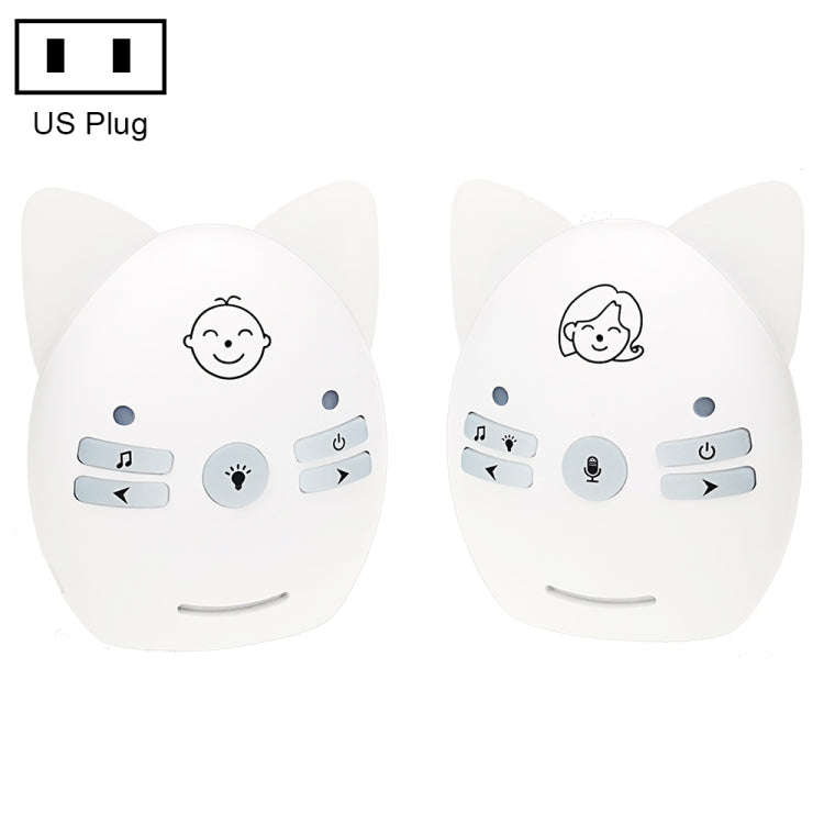 V30 Wireless Audio Baby Monitor Support Voice Monitoring + Intercom + Night Light without Battery...