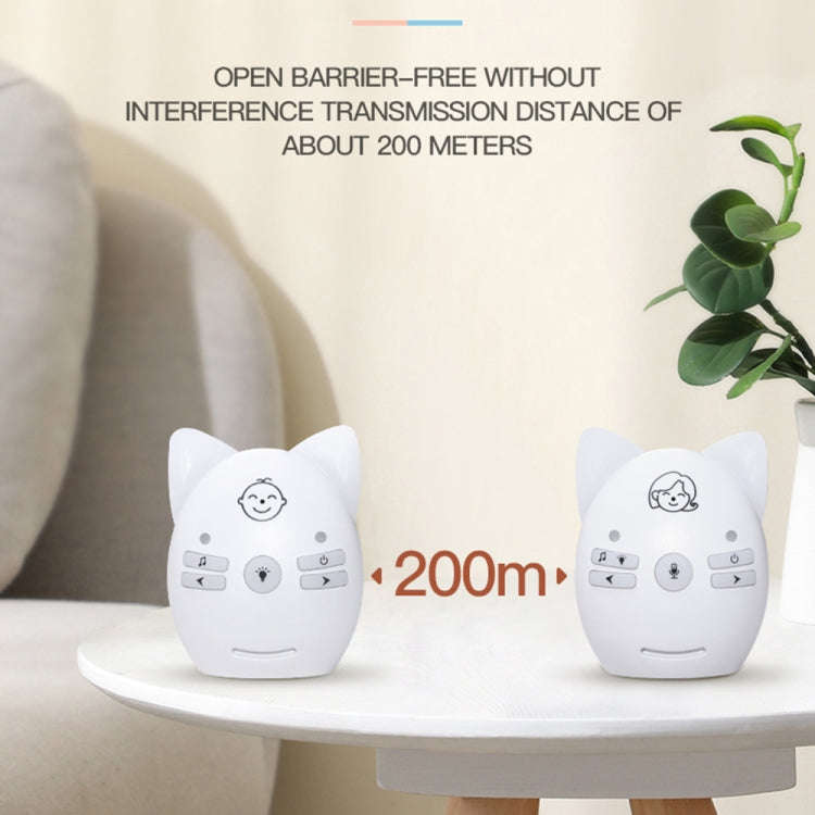 V30 Wireless Audio Baby Monitor Support Voice Monitoring + Intercom + Night Light without Battery...