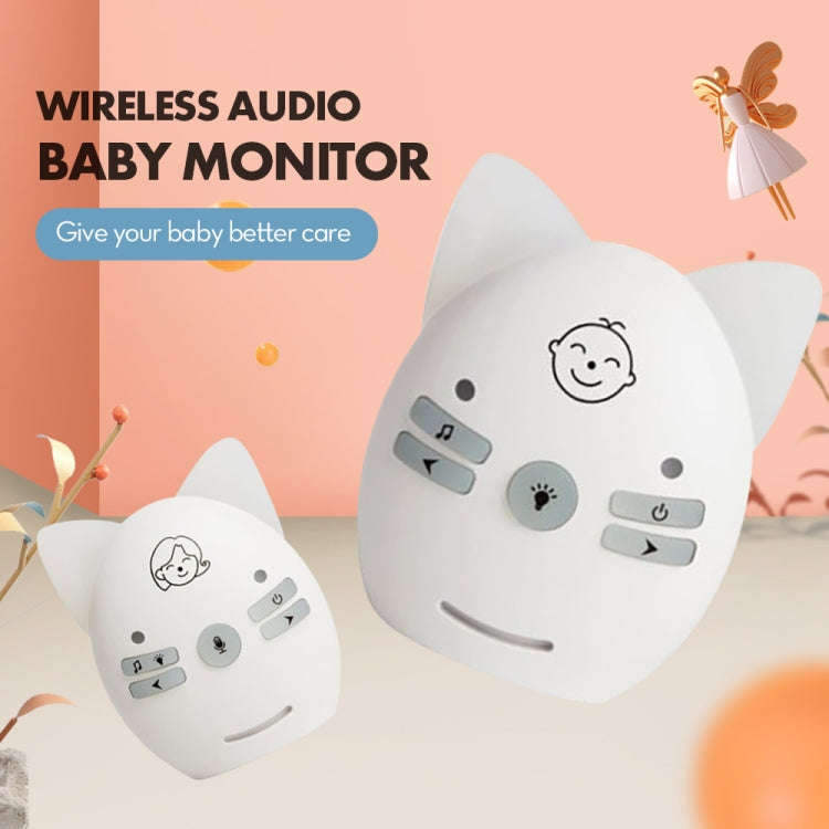 V30 Wireless Audio Baby Monitor Support Voice Monitoring + Intercom + Night Light without Battery...