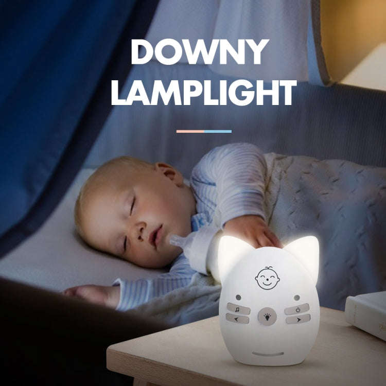 V30 Wireless Audio Baby Monitor Support Voice Monitoring + Intercom + Night Light without Battery...