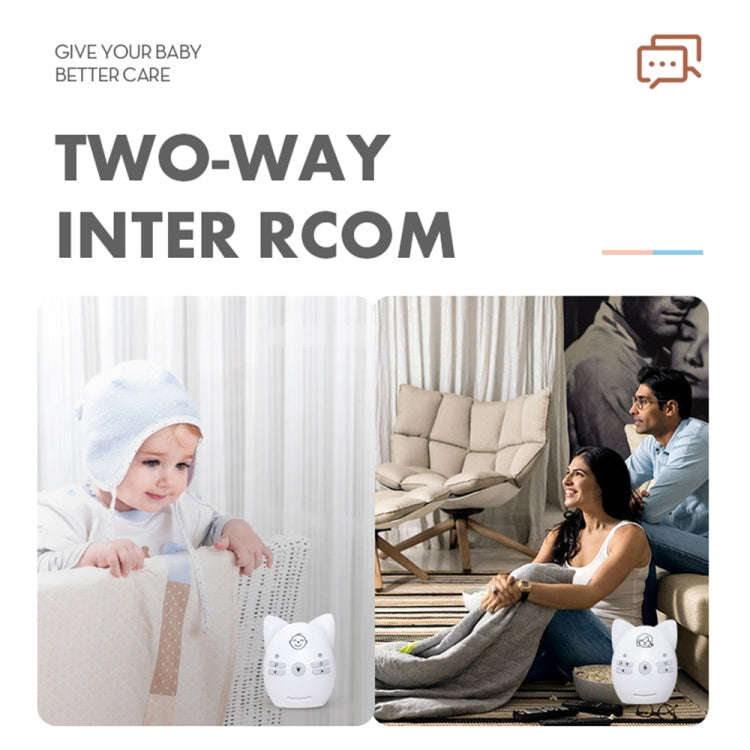V30 Wireless Audio Baby Monitor Support Voice Monitoring + Intercom + Night Light without Battery...