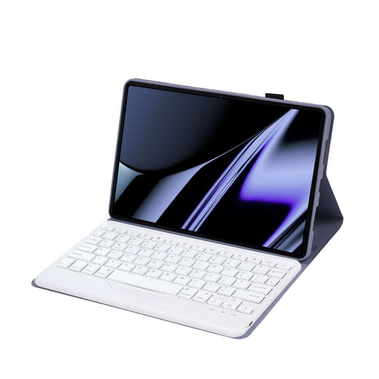 OP11-B Lambskin Texture Ultra-thin Bluetooth Keyboard Leather Case For OPPO Pad 11 inch(Purple)