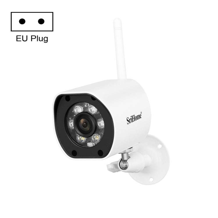 SriHome SH034 5.0MP Mini Dual 2.4 / 5G WiFi Outdoor IP66 Waterproof Video Surveillance Color Nigh...