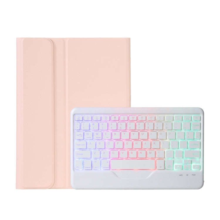 OP11-BS Lambskin Texture Ultra-thin Bluetooth Keyboard Leather Case with Backlight For OPPO Pad 1...