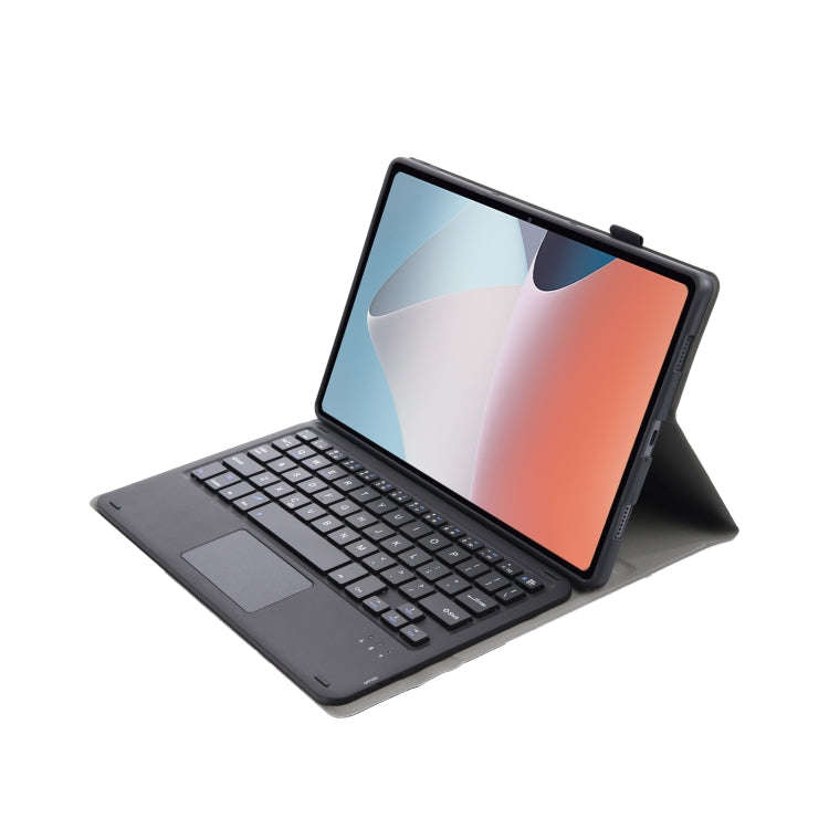 OP12-A Lambskin Texture Ultra-thin Bluetooth Keyboard Leather Case with Touchpad For OPPO Pad Air...
