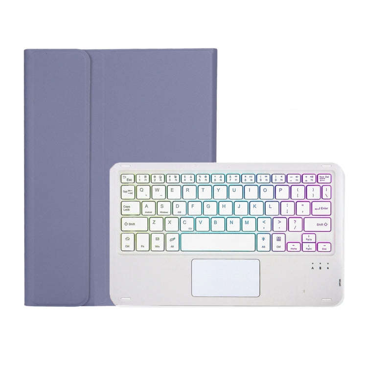 OP12-AS Lambskin Texture Ultra-thin Bluetooth Keyboard Leather Case with Touchpad & Backlight For...