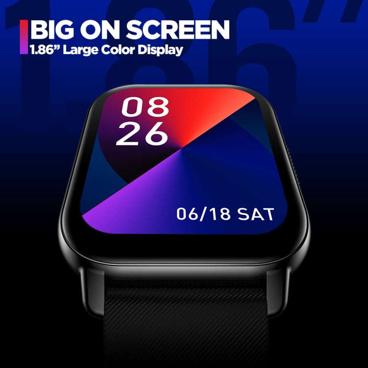 Zeblaze Btalk 1.86 inch Large Color Display Voice Calling Health and Fitness Smart Watch(Black)