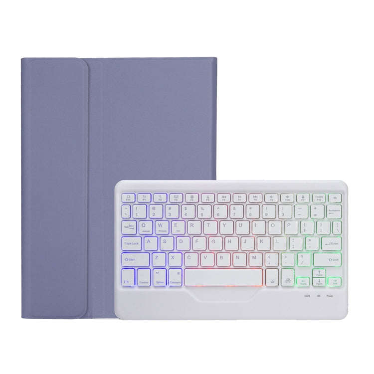 OP12-BS Lambskin Texture Ultra-thin Bluetooth Keyboard Leather Case with Backlight For OPPO Pad A...