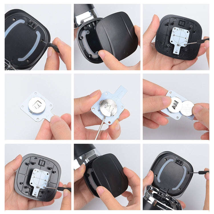 Car Portable Metal Ashtray Built-in LED(Black)