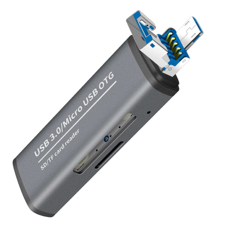 ADS-102 USB Multi-function OTG Card Reader(Grey)