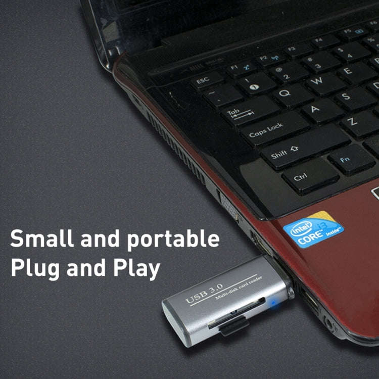 ADS-105 USB 3.0 Multi-function Card Reader(Grey)