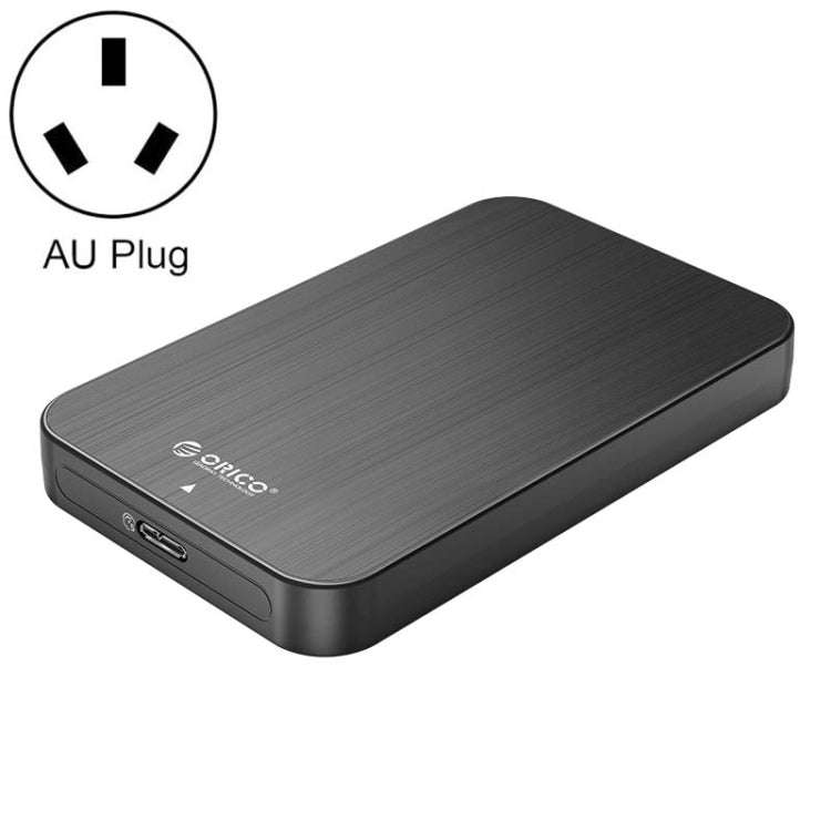 ORICO HM25U3 2.5 inch USB3.0 Micro-B Hard Drive Enclosure, Plug:AU Plug(Black)
