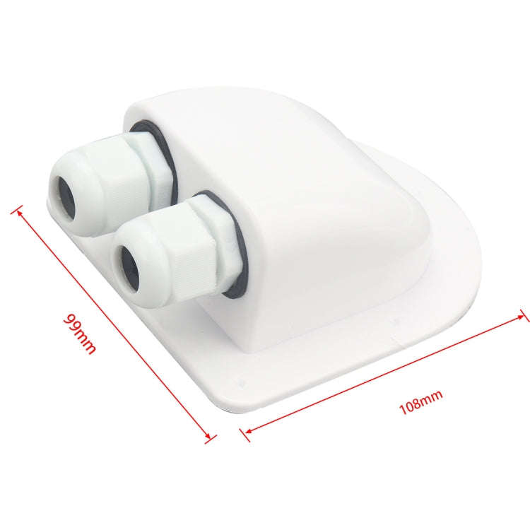 A6098 RV Sealed Waterproof Solar Double Cable Entry Gland Box