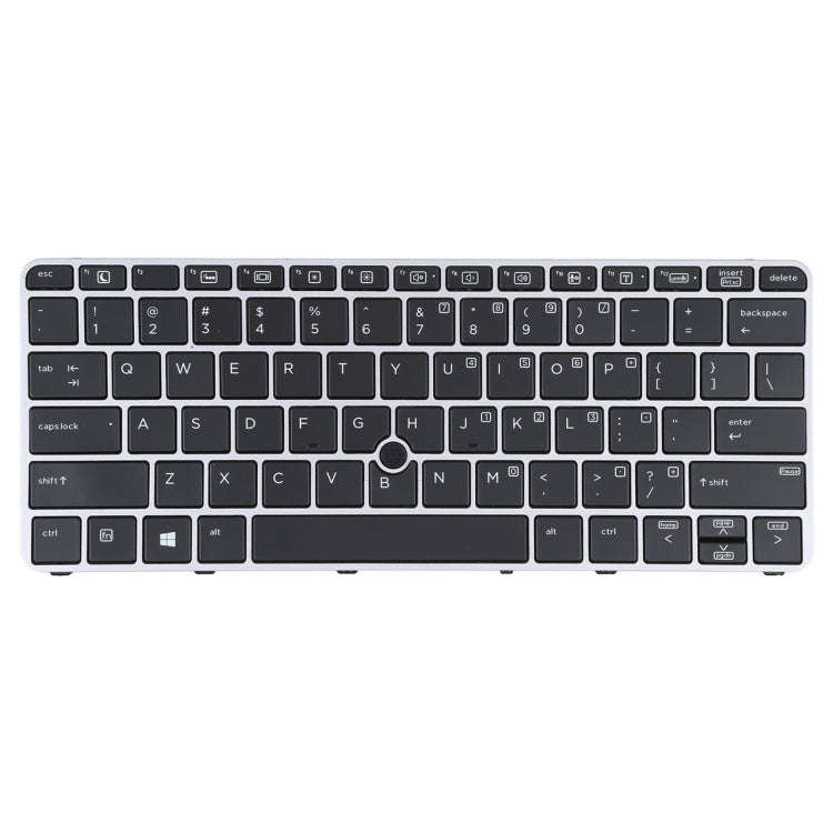 For HP EliteBook 820 G3 US Version Keyboard with Backlight and Pointing(Silver)