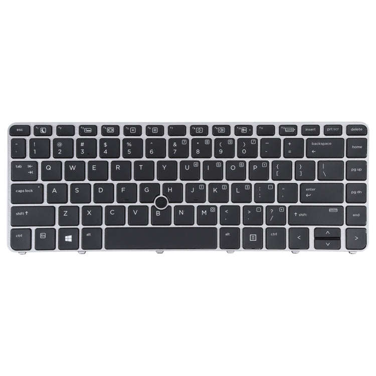 For HP EliteBook 840 G3 US Version Keyboard with Backlight and Pointing(Silver)