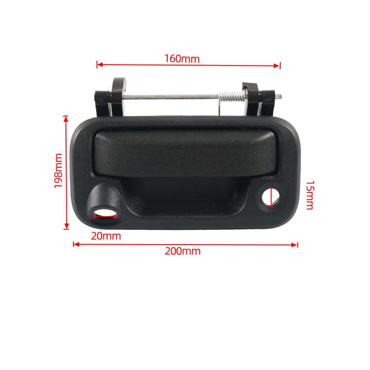A7596-01 Car Tailgate Puller Handle with Camera Hole 8L3Z9943400AC for Ford F-150 / F-350