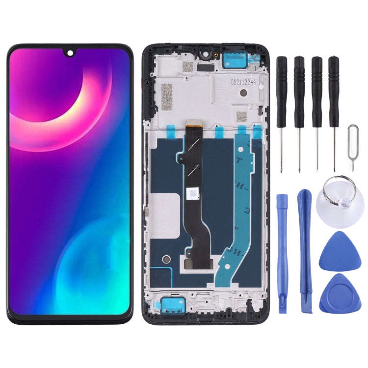 LCD Screen and Digitizer Full Assembly with Frame For TCL 30 T676H / 30 5G T776H
