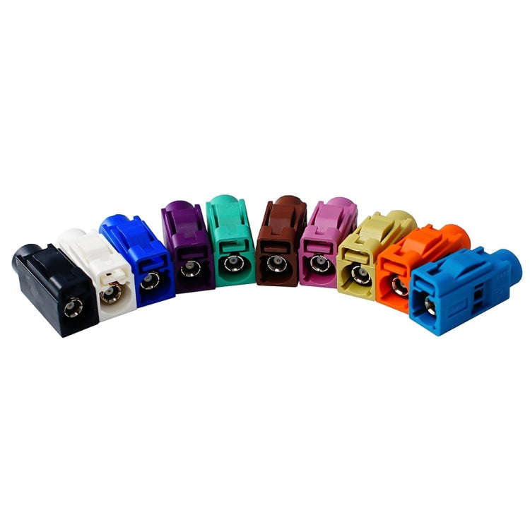 For RG174 Cable Fakra Radio Crimp Female Jack / Plug Connector with Phantom RF Coaxial(Fakra Z)