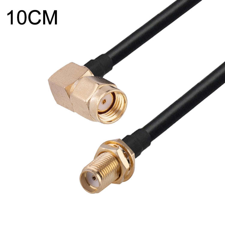 PR-SMA Male Elbow to SMA Female RG174 RF Coaxial Adapter Cable, Length: 10cm