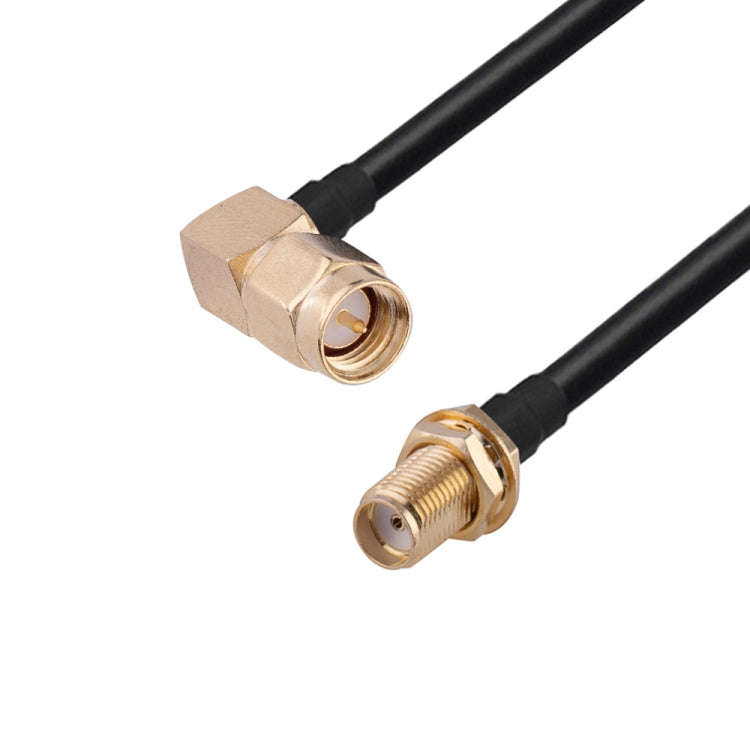 SMA Male Elbow to SMA Female RG174 RF Coaxial Adapter Cable, Length: 10cm