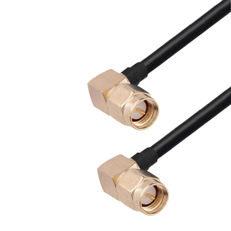 SMA Male Elbow to SMA Male Elbow RG174 RF Coaxial Adapter Cable, Length: 10cm