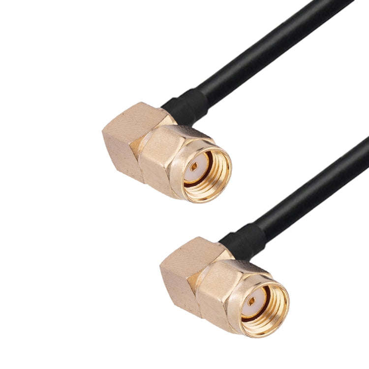 RP-SMA Male Elbow to RP-SMA Male Elbow RG174 RF Coaxial Adapter Cable, Length: 20cm