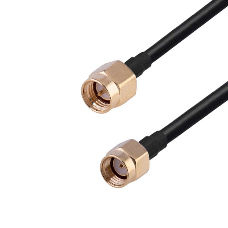 RP-SMA Male to SMA Male RG174 RF Coaxial Adapter Cable, Length: 30cm