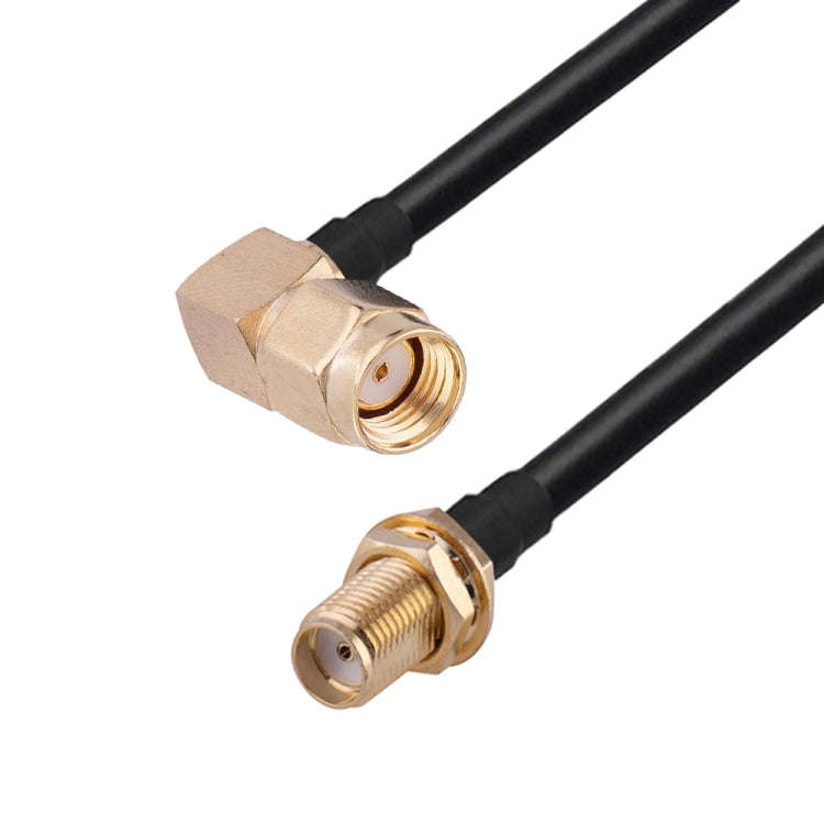 PR-SMA Male Elbow to SMA Female RG174 RF Coaxial Adapter Cable, Length: 30cm
