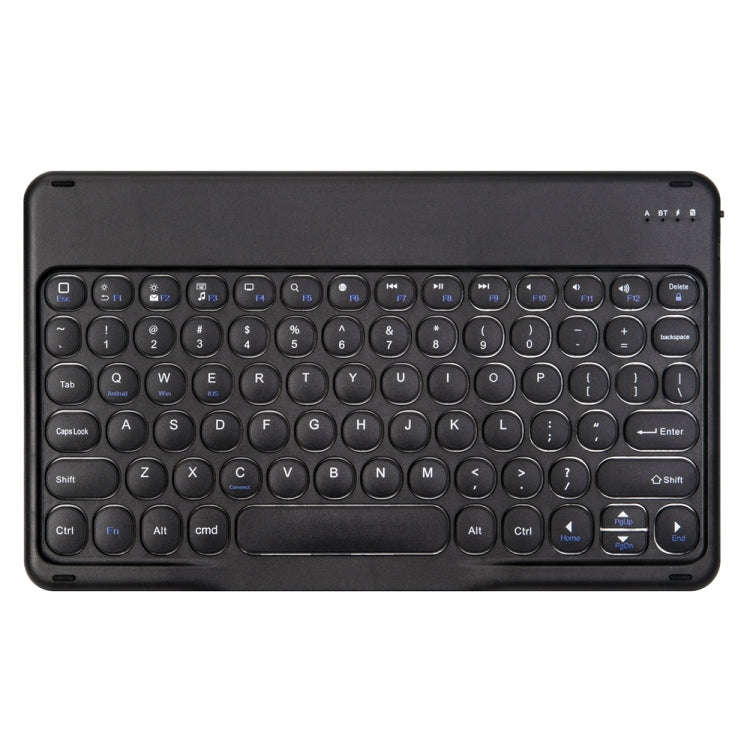 Round Cap Bluetooth Keyboard Leather Case with Pen Slot, without Touchpad For Samsung Galaxy Tab ...