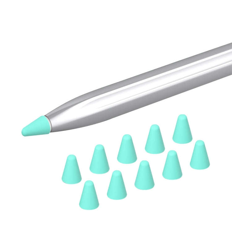 10 in 1 / Set Silicone Nib Cap For Huawei Pencil(Mint Green)